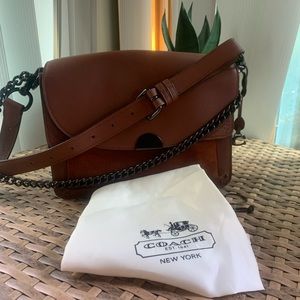Authentic COACH leather crossbody purse.